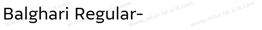 Balghari Regular字体转换